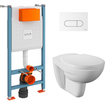 Комплект VITRA NORMUS L-BOX кнопка белая