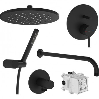 Набор встроенной душевой системы VITRA ORIGIN, матовый черный