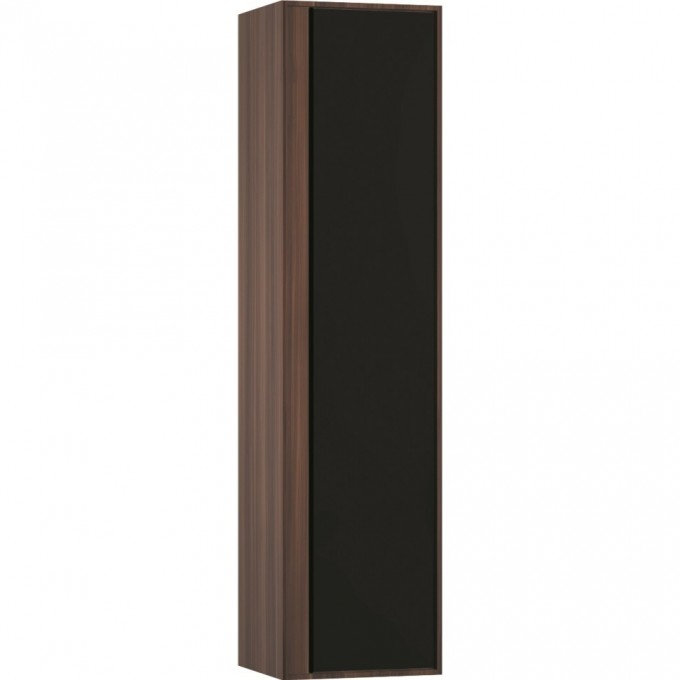 Пенал VITRA METROPOLE правосторонний, цвет сливовое дерево, фасад черное акриловое стекло 58203