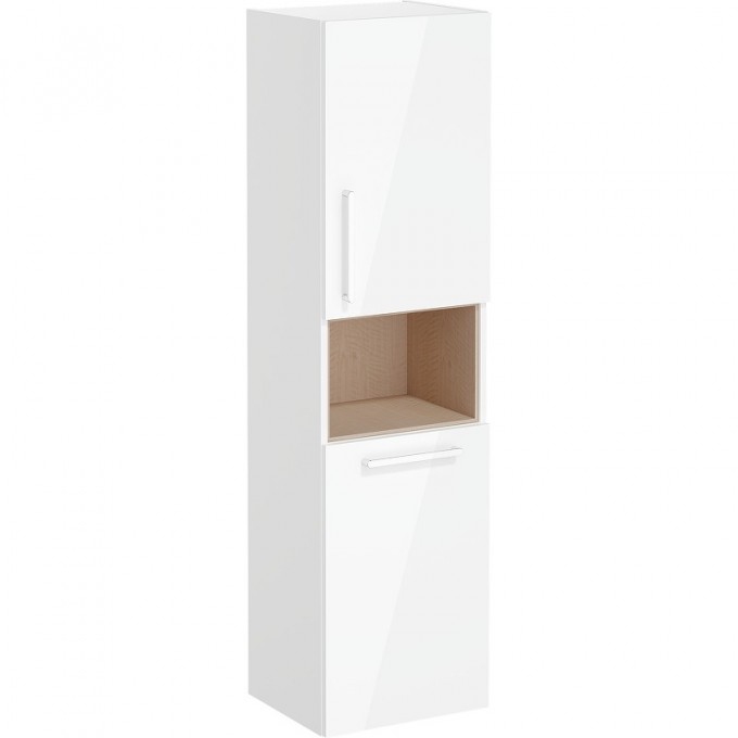 Пенал VITRA ROOT GROOVE высокий правосторонний с корзиной для белья, глянцевый белый 66231